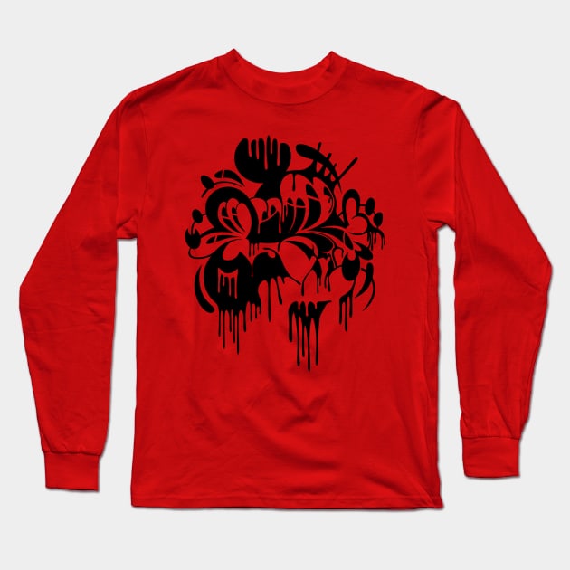 Mickey Mess Up Long Sleeve T-Shirt by Adatude